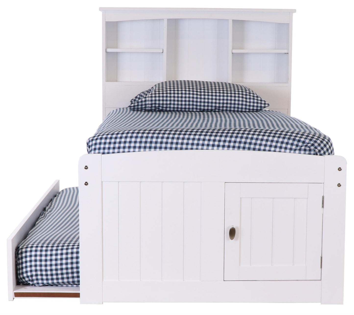 The Savannah Twin Bookcase Bed with 3 Drawers and Trundle DiscoveryWorld