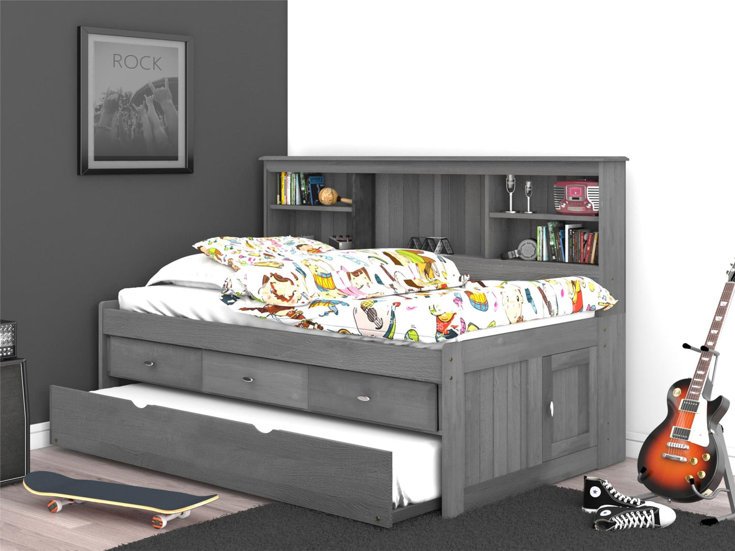 The Savannah Twin Daybed with 3 Drawers and Trundle DiscoveryWorld