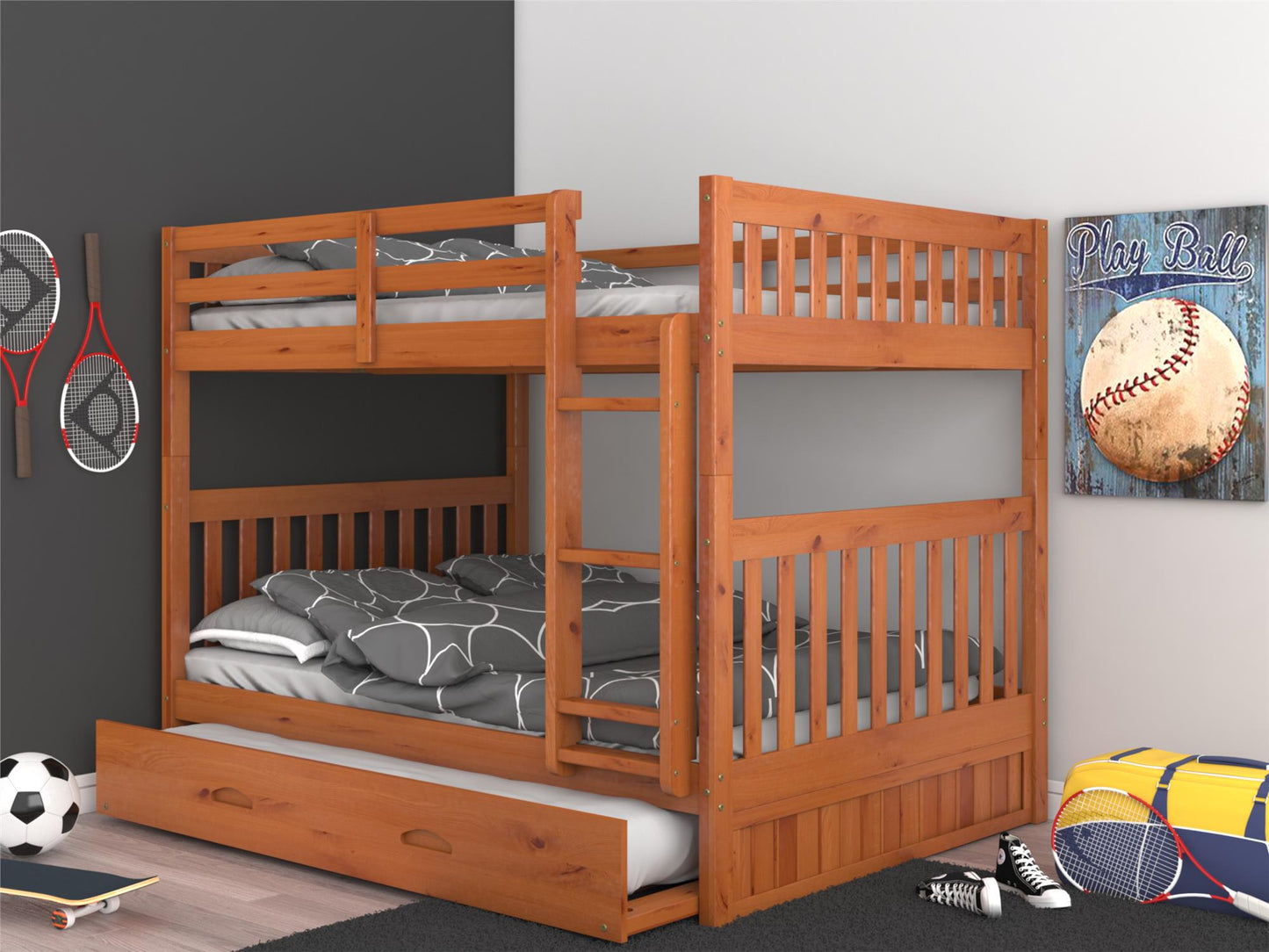 The Savannah Full over Full Bunk Bed with Trundle DiscoveryWorld