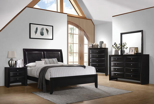 Briana Black King Five-Piece Bedroom Set Coaster Z2 Premium