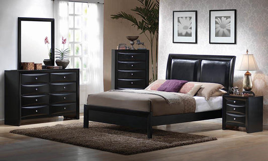 Briana Black Transitional King Bed Coaster Z2 Premium