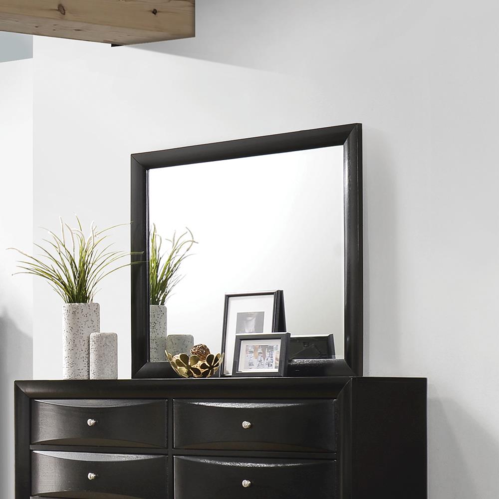 Briana Black Dresser Mirror Coaster Z2 Premium