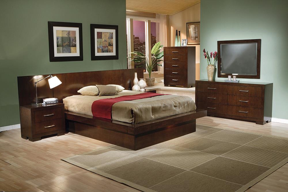 Jessica Dark Cappuccino King Four-Piece Bedroom Set Coaster Z2 Premium