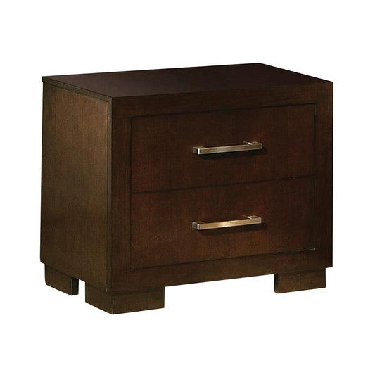 Jessica Cappuccino Two-Drawer Nightstand Coaster Z2 Premium