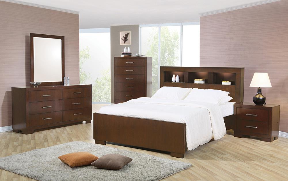 Jessica Dark Cappuccino King Four-Piece Bedroom Set With Storage Bed Coaster Z2 Premium