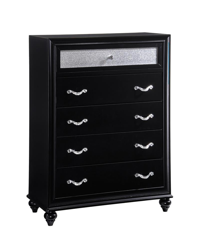 Barzini Five-Drawer Chest With Metallic Drawer Front Coaster Z2 Premium