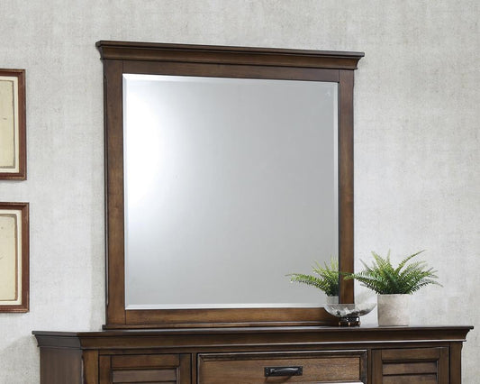 Franco Burnished Oak Dresser Mirror Coaster Z2 Premium