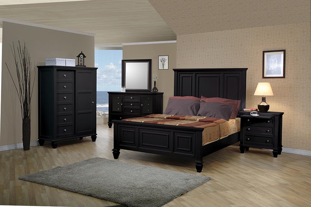 G201321KE-S4 Sandy Beach Black King Four-Piece Bedroom Set Coaster Z2 Premium