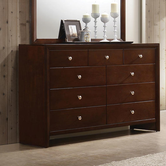 Serenity Rich Merlot Nine-Drawer Dresser Coaster Z2 Premium