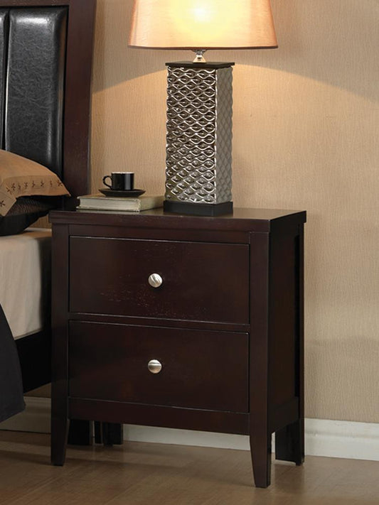 Carlton Cappuccino Two-Drawer Nightstand Coaster Z2 Premium