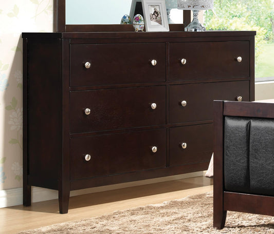 Carlton Cappuccino Six-Drawer Dresser Coaster Z2 Premium