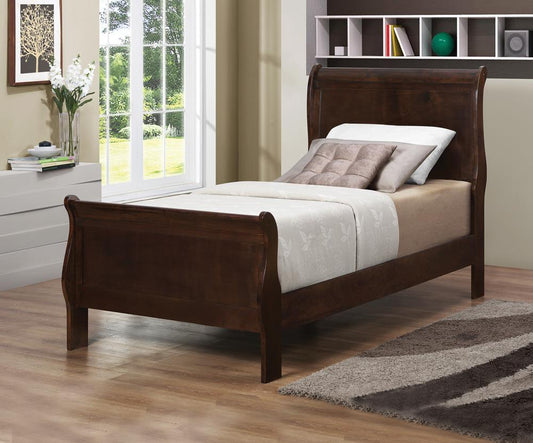 Louis Philippe Cappuccino Twin Sleigh Bed Coaster Z2 Premium