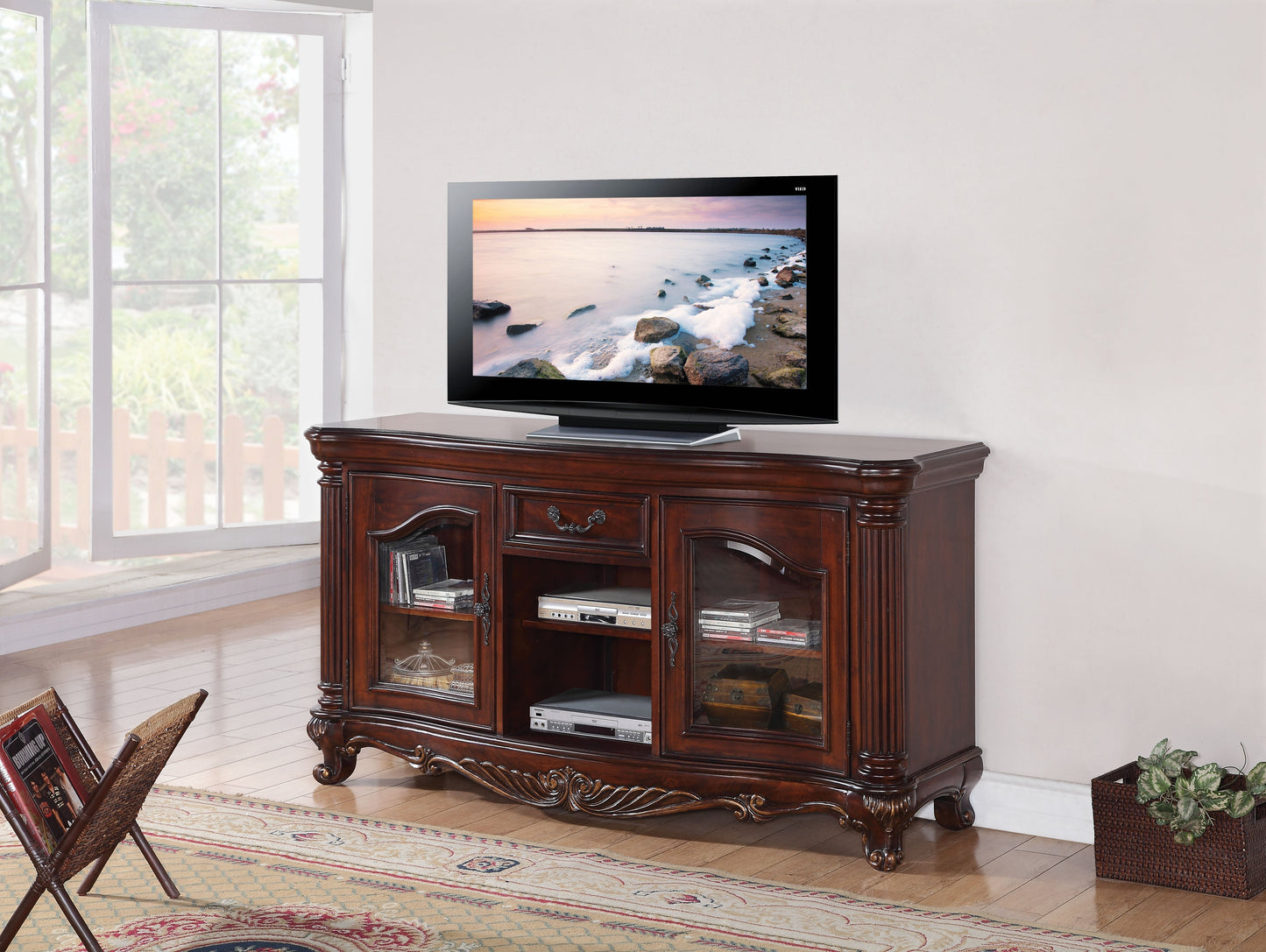 Remington Brown Cherry TV Stand ACME East