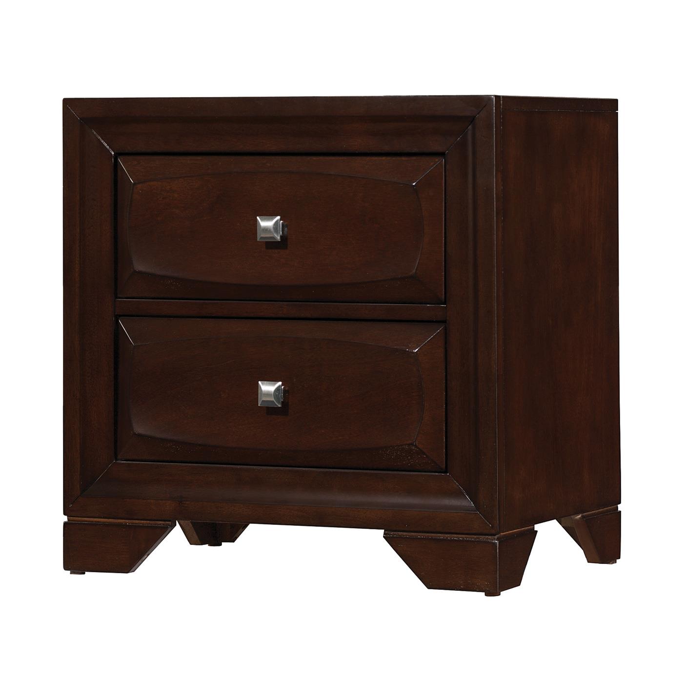 Jaxson Transitional Cappuccino Two-Drawer Nightstand Coaster Z2 Premium