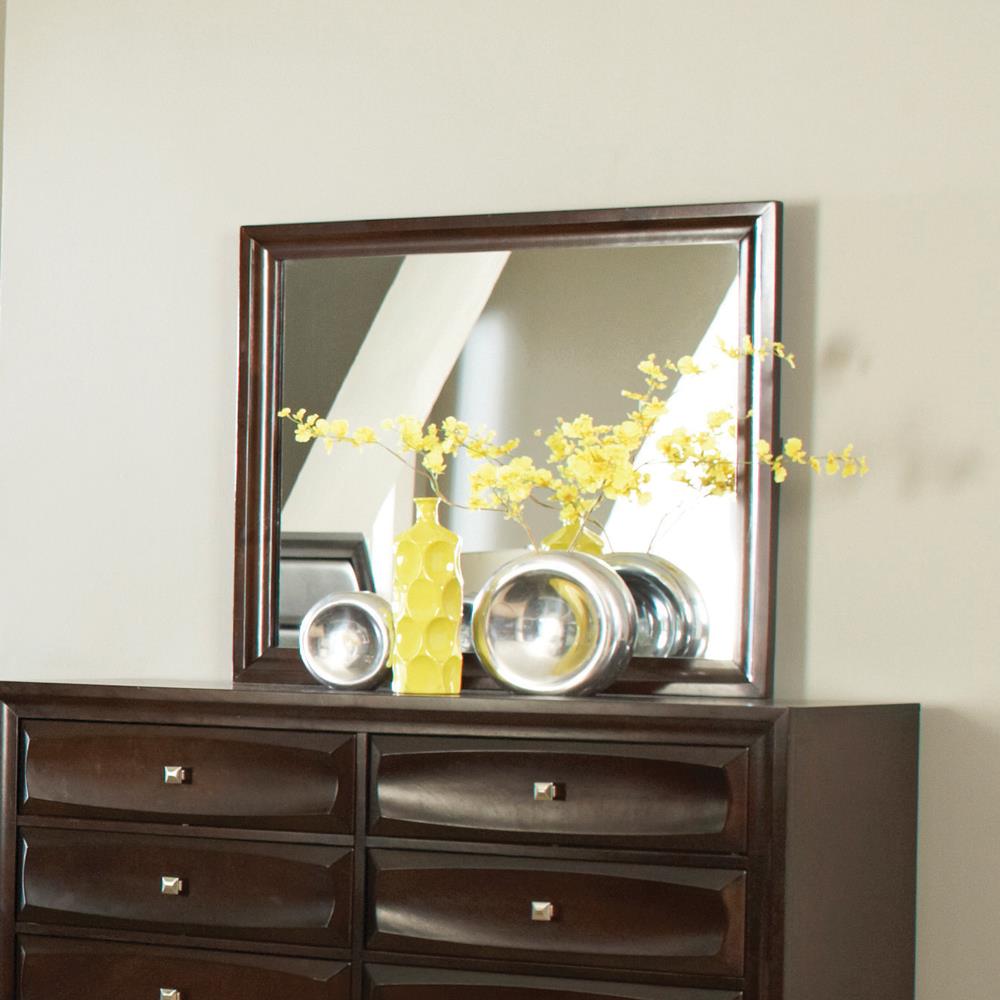 Jaxson Transitional Cappuccino Dresser Mirror Coaster Z2 Premium