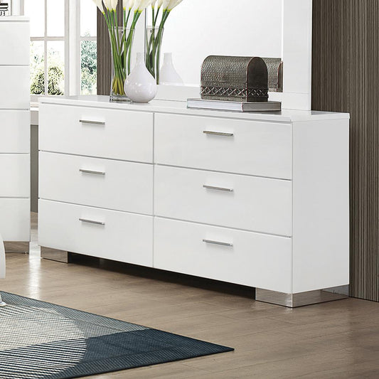 Felicity Contemporary Six-Drawer Dresser Coaster Z2 Premium