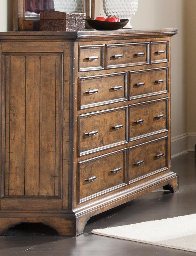 Elk Grove Rustic Nine-Drawer Dresser Coaster Z2 Premium