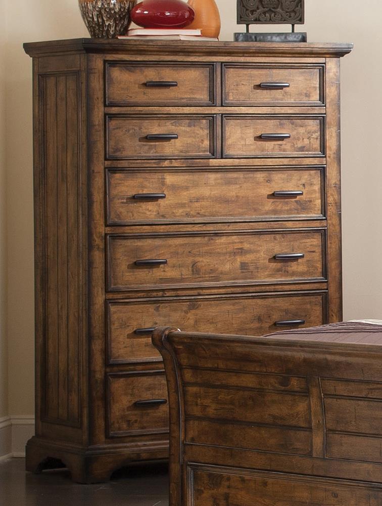 Elk Grove Rustic Eight-Drawer Chest Coaster Z2 Premium