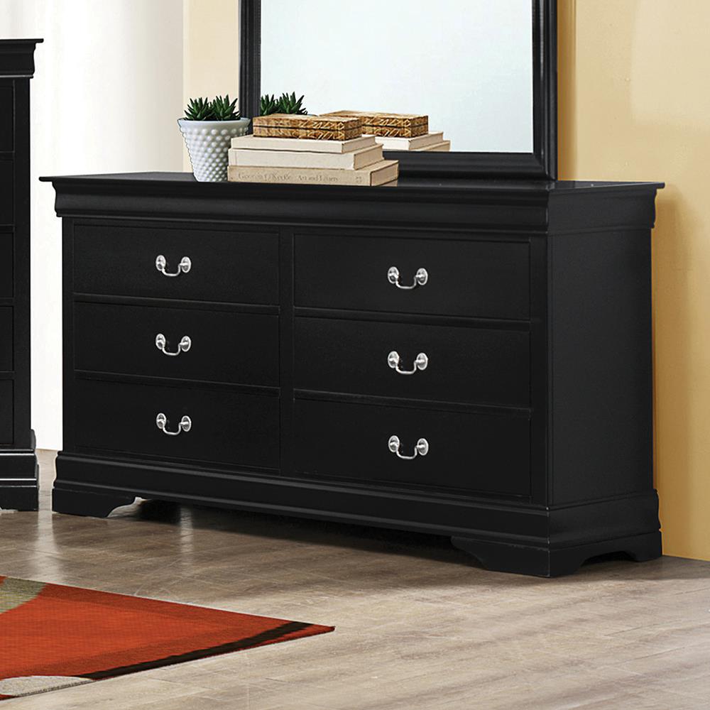 Louis Philippe Black Six-Drawer Dresser Coaster Z2 Premium