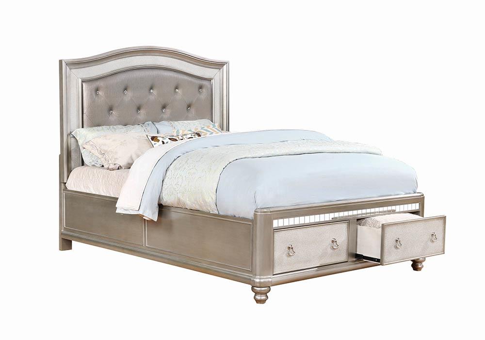 G204183 Bling Game Metallic Eastern King Bed Coaster Z2 Premium