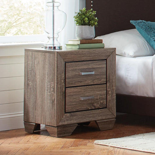 Kauffman Transitional Two-Drawer Nightstand Coaster Z2 Premium