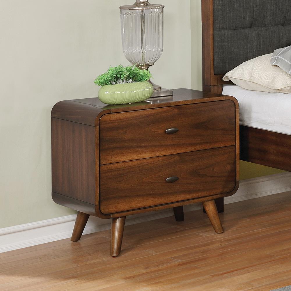 Robyn Dark Walnut Nightstand Coaster Z2 Premium