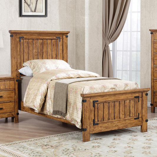 G205263 Brenner Rustic Honey Twin Bed Coaster Z2 Premium