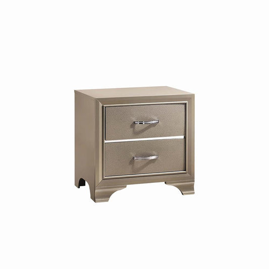 Beaumont Transitional Champagne Nightstand Coaster Z2 Premium