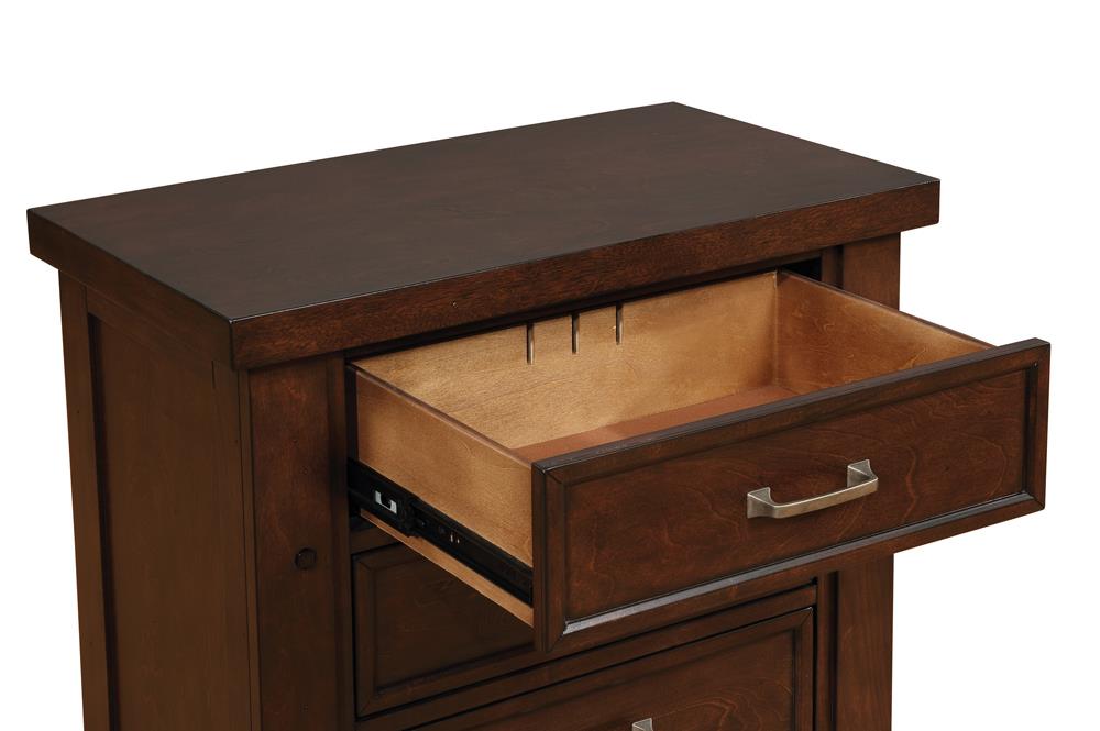 Barstow Transitional Pinot Noir Nightstand Coaster Z2 Premium