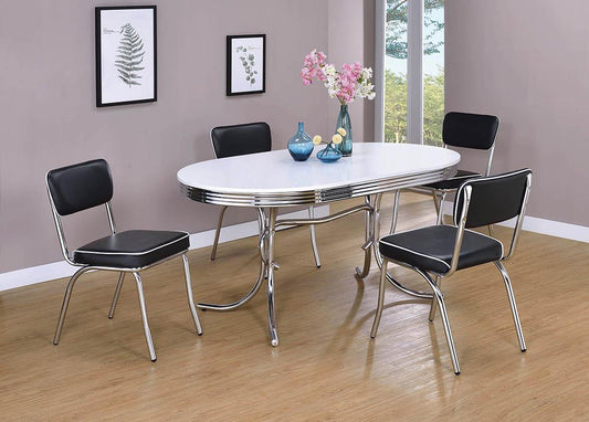 Retro Collection Chrome Dining Chair Coaster Z2 Premium