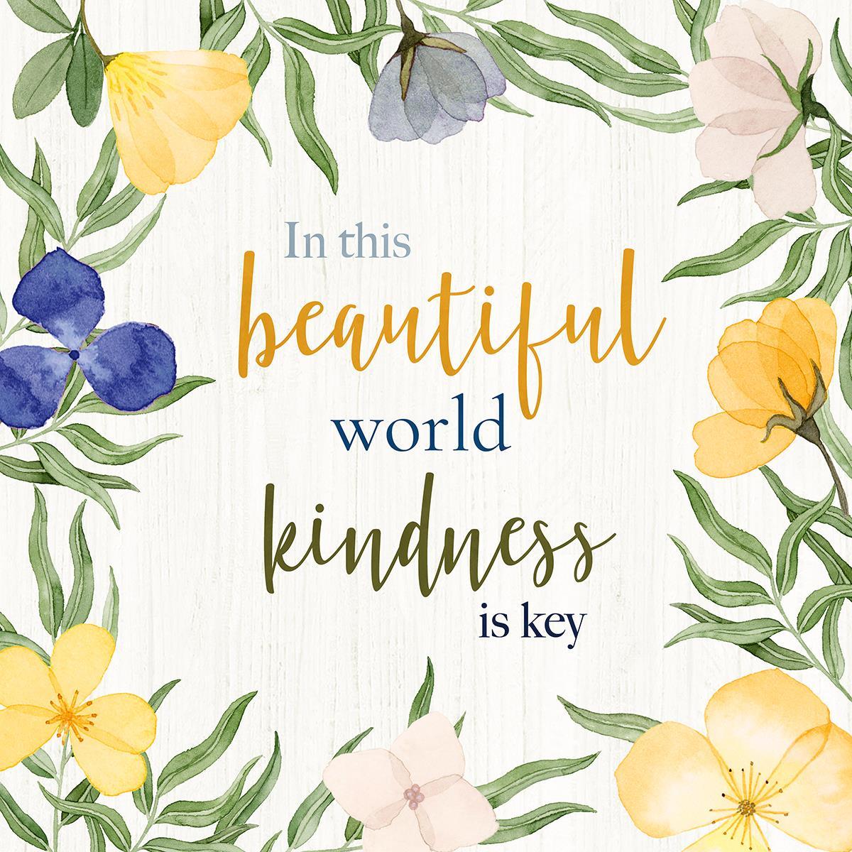 Kindness Is Key By Kourtni Gunn - Green Classy Art