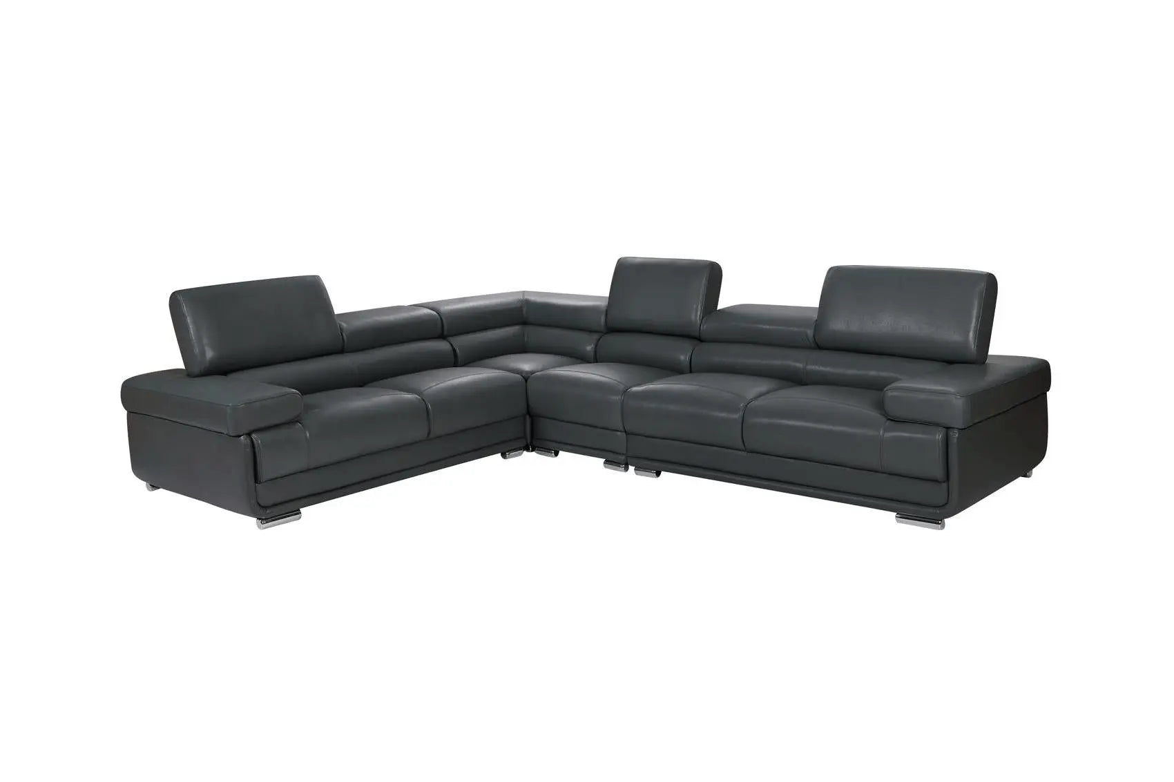 2119 Modern “Italian Top Grain Leather” Sectional with Adjustable Headrest by ESF Furniture ESF Furniture