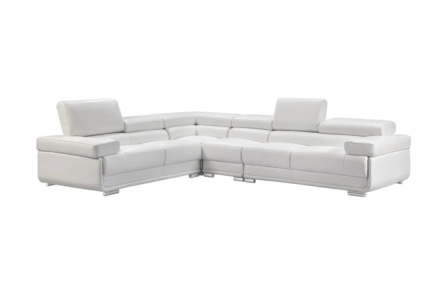 2119 Modern “Italian Top Grain Leather” Sectional with Adjustable Headrest by ESF Furniture ESF Furniture