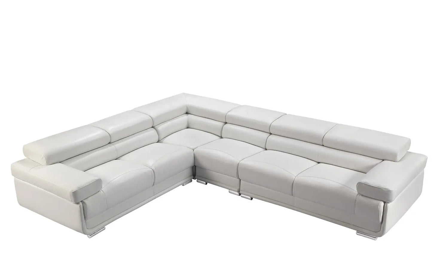 2119 Modern “Italian Top Grain Leather” Sectional with Adjustable Headrest by ESF Furniture ESF Furniture