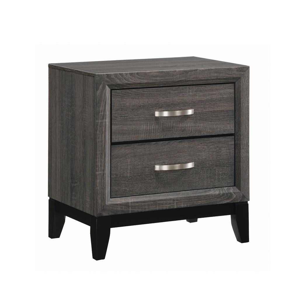 Watson Rustic Grey Oak Nightstand Coaster Z2 Premium