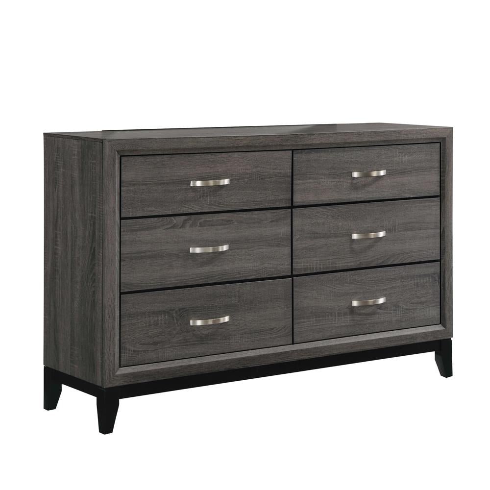 Watson Rustic Grey Oak Dresser Coaster Z2 Premium