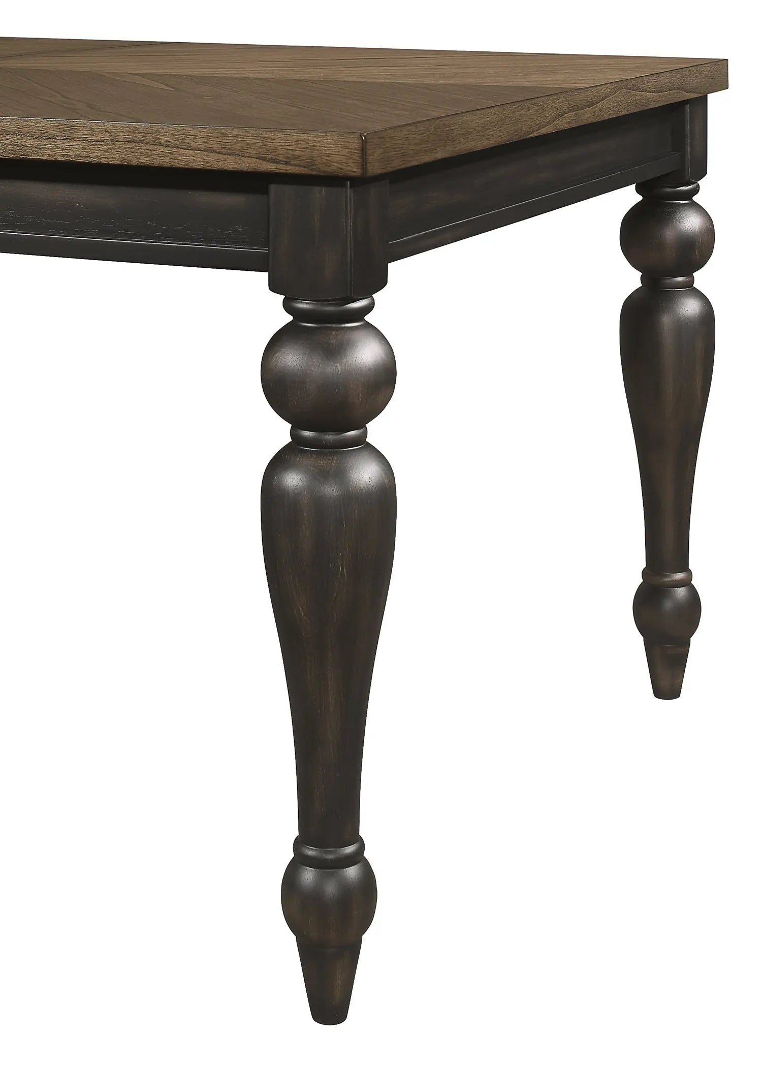 Hilara Espresso/Brown Extendable Dining Table Crown Mark