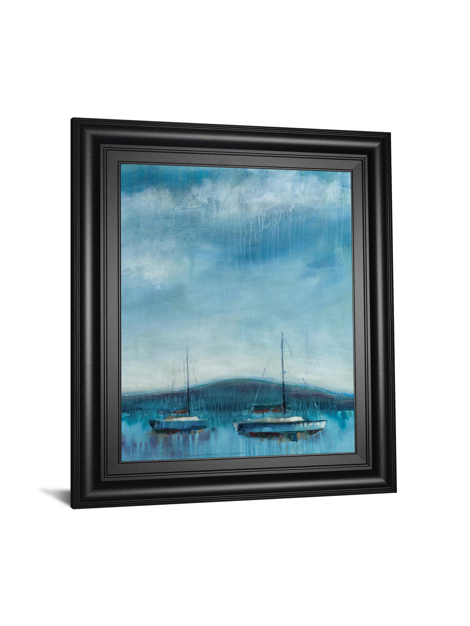 Nauticus By D'aguiar - Framed Print Wall Art - Blue Classy Art