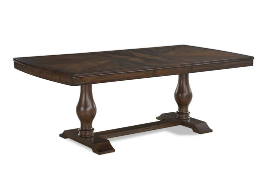 Tarin Brown Extendable Dining Table Crown Mark