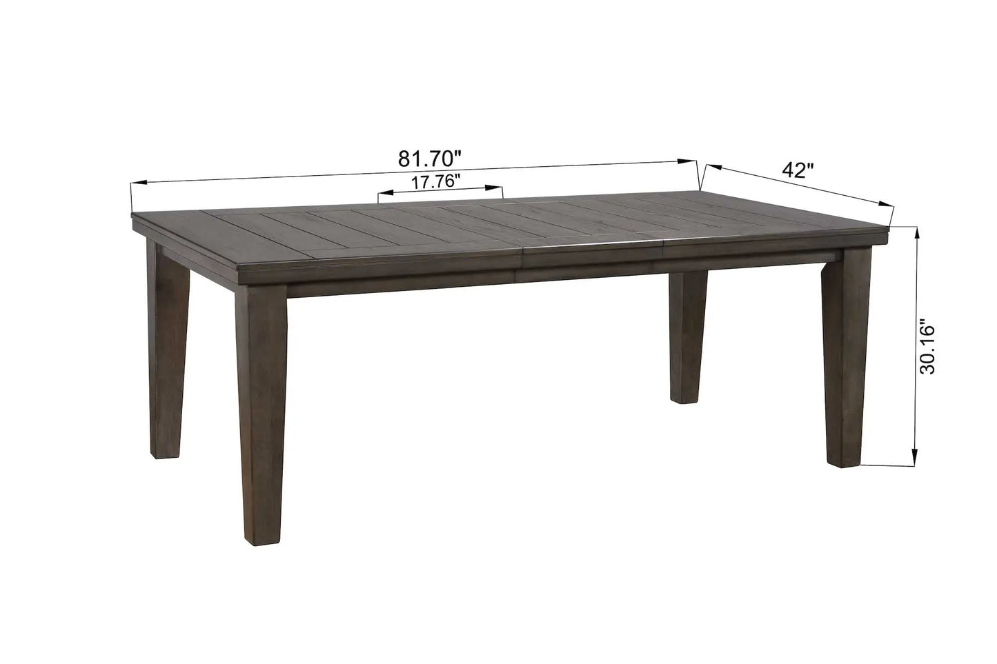 Bardstown Gray Extendable Dining Set Crown Mark