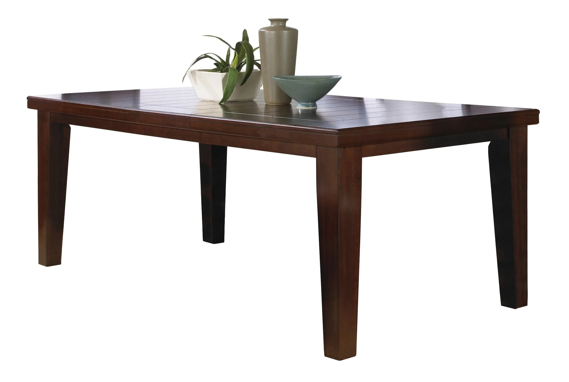 Bardstown Cherry Brown Extendable Dining Table Crown Mark