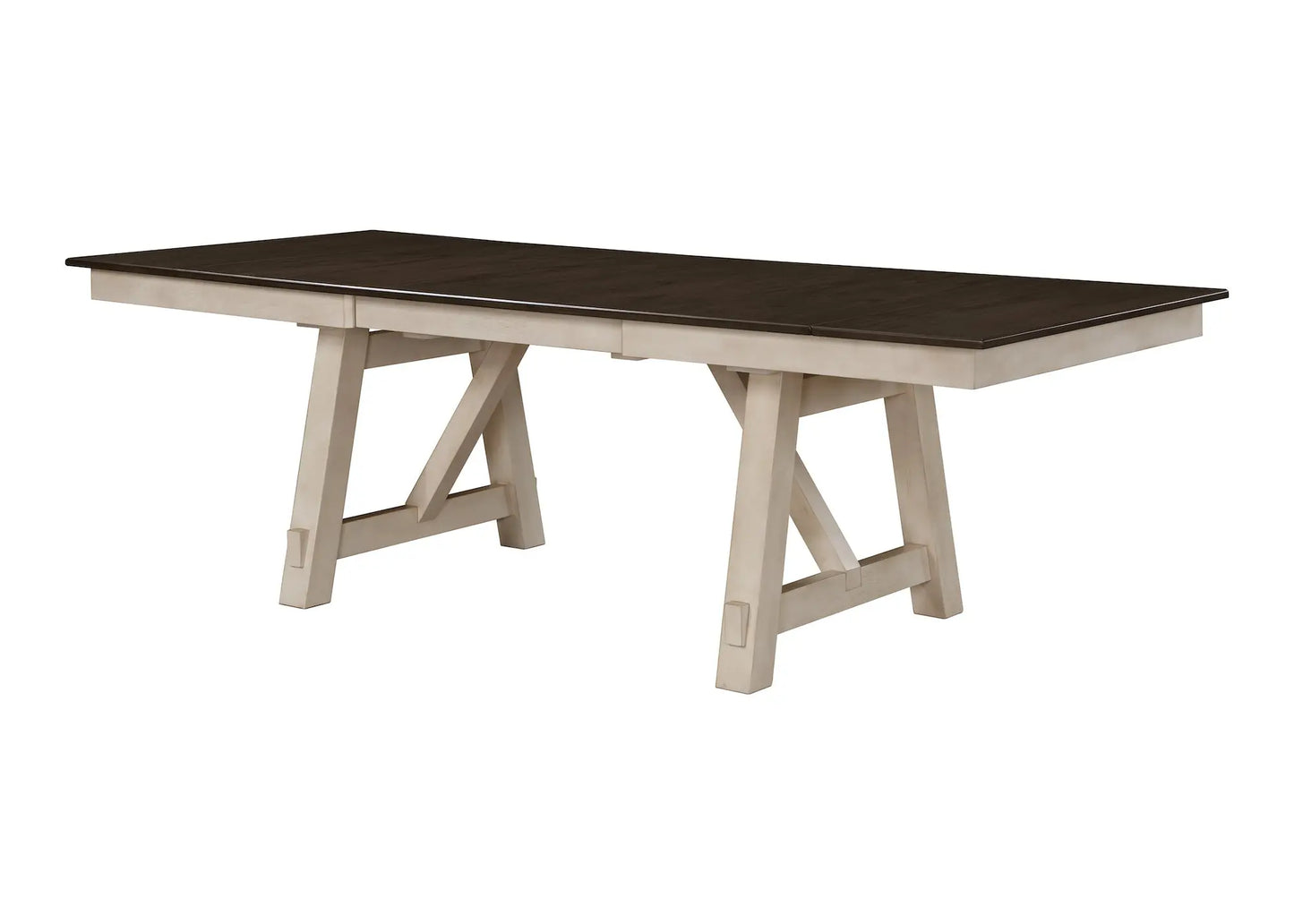 Maribelle Chalk/Gray Dining Table Crown Mark