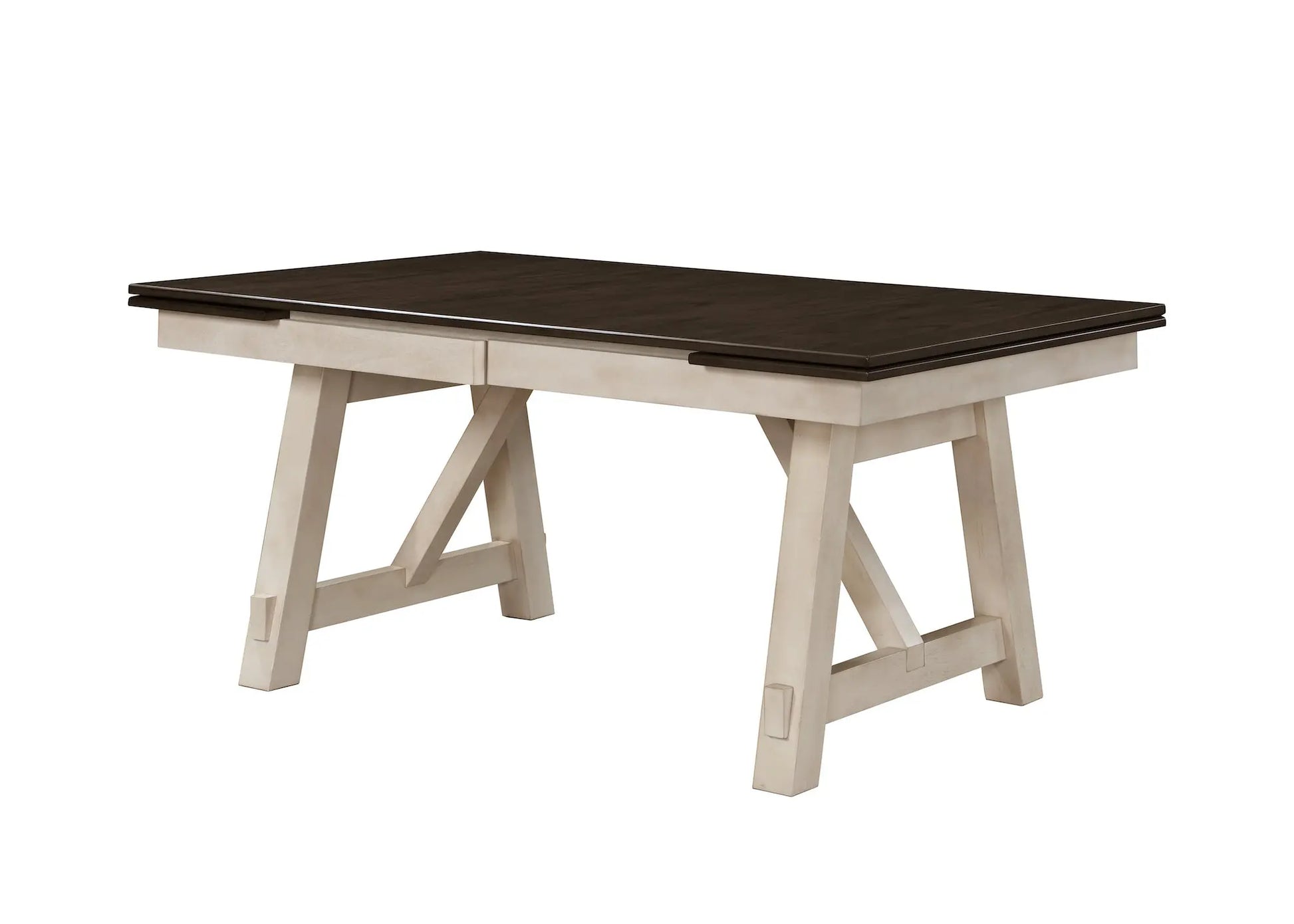 Maribelle Chalk/Gray Dining Table Crown Mark