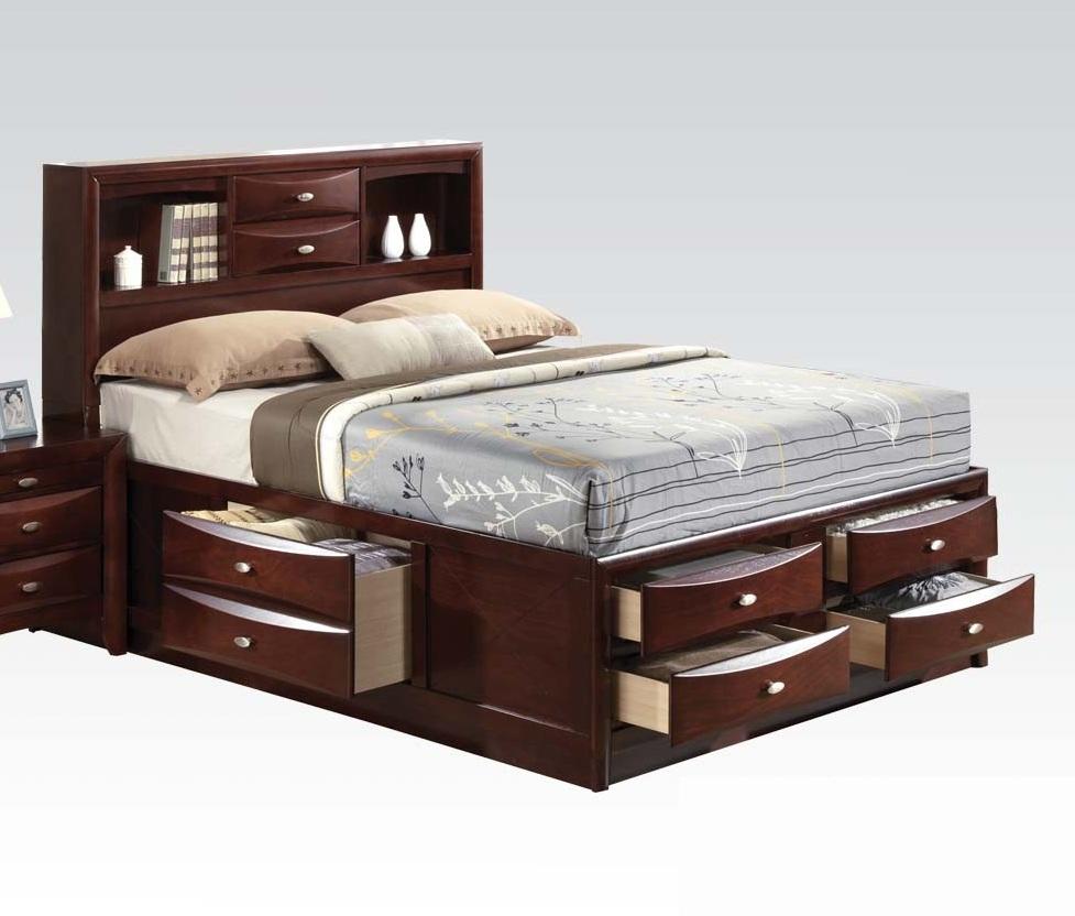 Acme Ireland Queen Storage Bed in Brown 21600Q ACME East