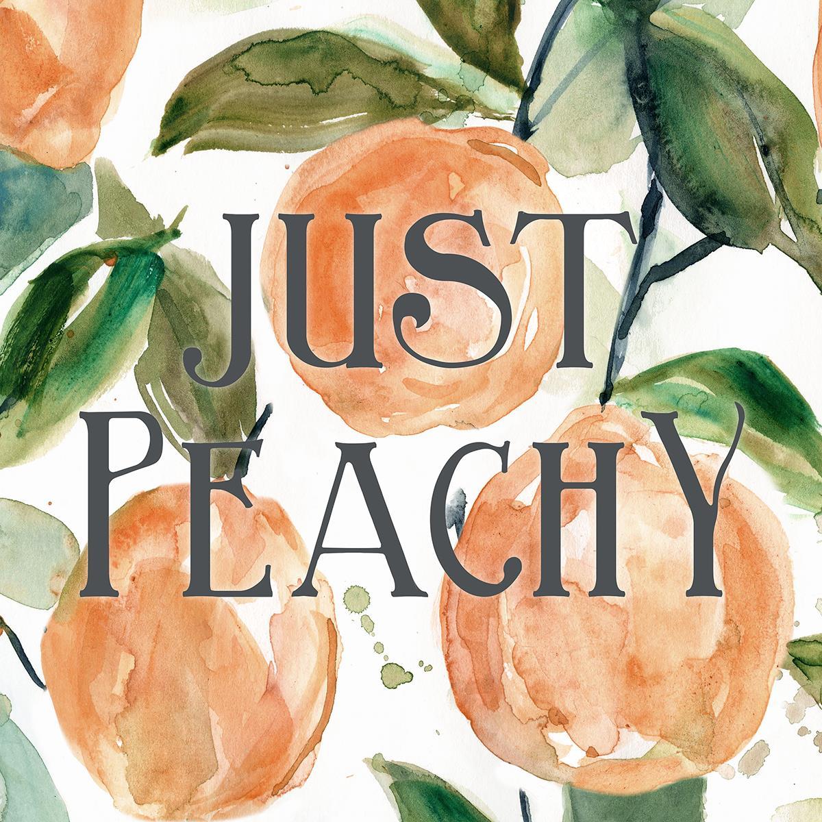 Just Peachy By Carol Robinson - Orange Classy Art