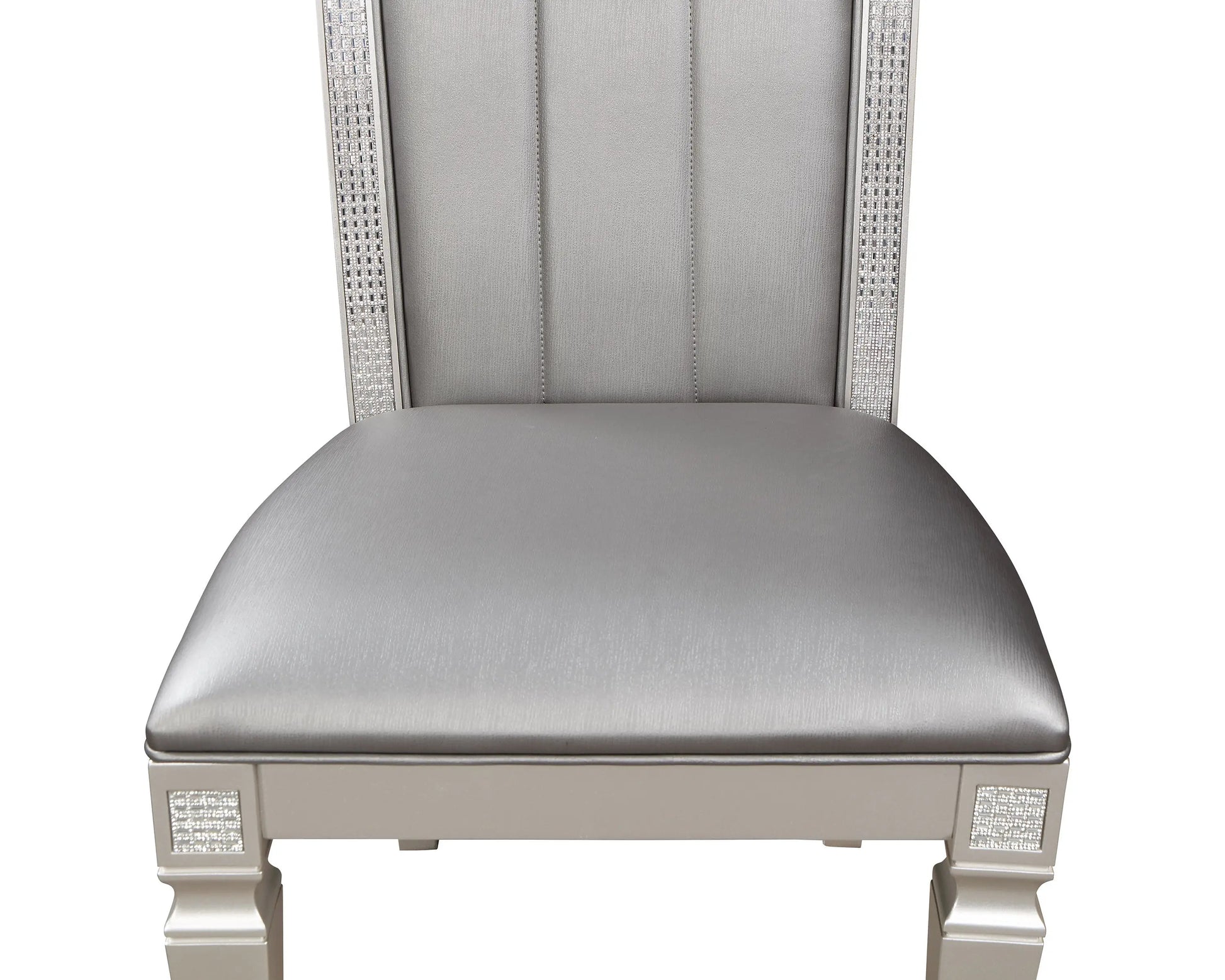 Klina Silver Champagne Dining Chair, Set of 2 Crown Mark