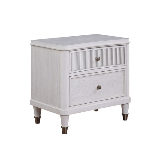 Celestia Off White Nightstand (Reeded Top Drw) ACME East