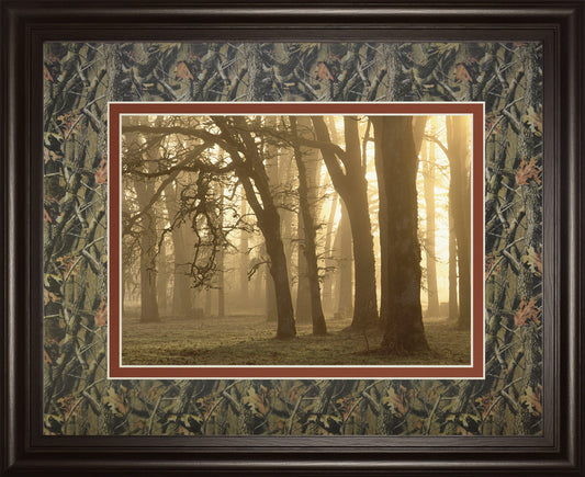 Woodland Sweep By Dennis Frate - Framed Print Wall Art - Black Classy Art