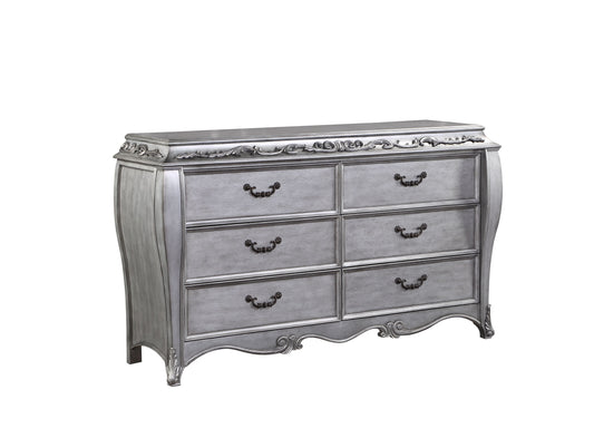 Leonora Vintage Platinum Dresser (Jewelry Tray) ACME East