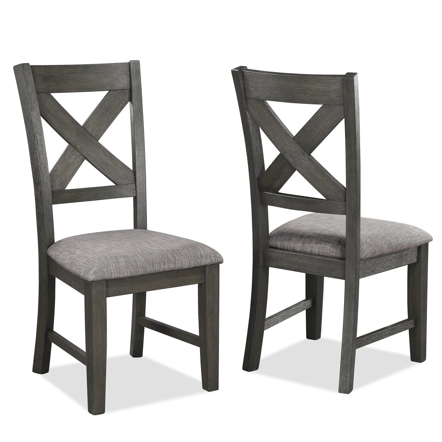 Rufus Gray Extendable Dining Set Crown Mark